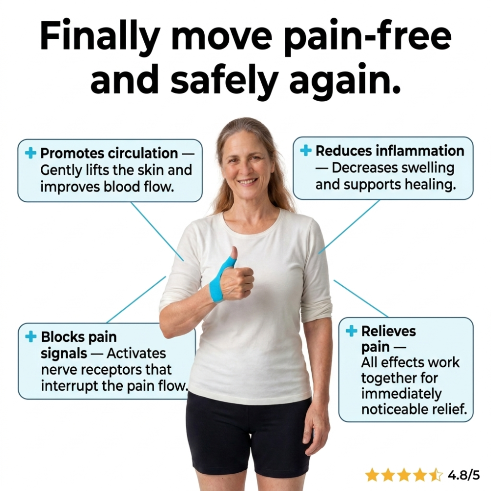 Apris Thumb Support - Pre-Cut Kinesiology Tape