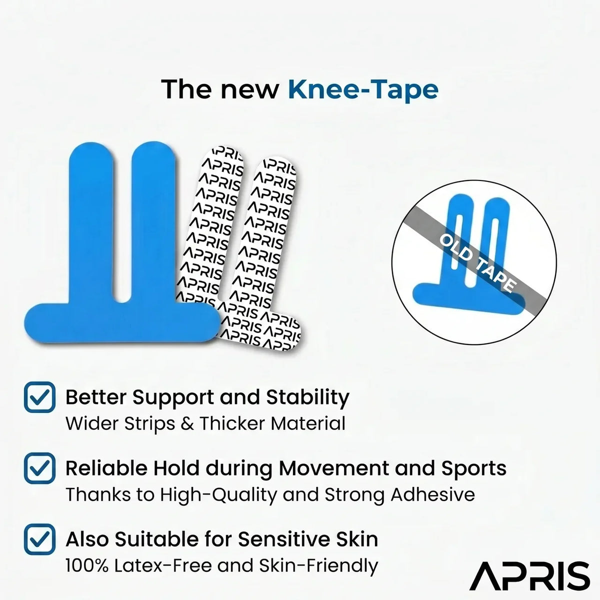 Apris Recovery Support — Pre-Cut Kinesiology Tape