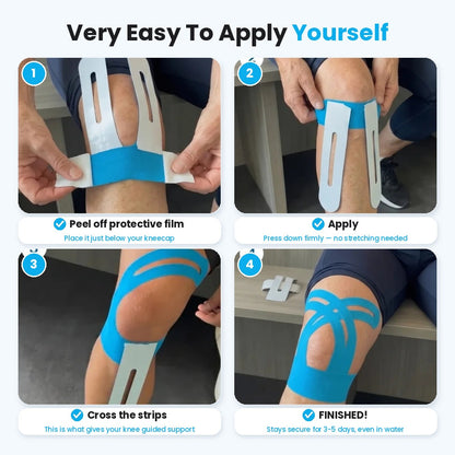 Apris Knee Support || Pre-Cut Kinesiology Tape